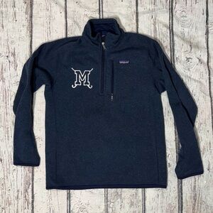 Patagonia Better Sweater Field Hockey Logo Blue 1/4 Zip Up Women's Fleece Jacket